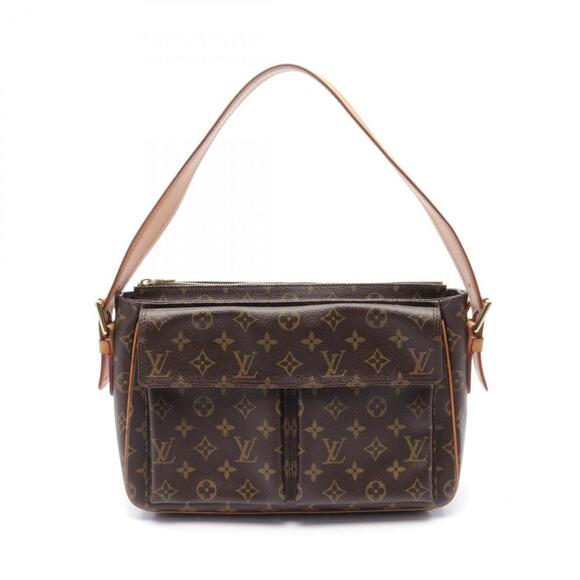 LOUIS VUITTON Brown Monogram Leather Shoulder Bag - Picture 1 of 11
